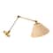 Hello Honey® 29" Antique Metal Brass Finish Coastal Adjustable Wall Sconce